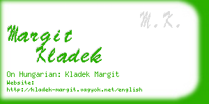 margit kladek business card
